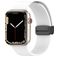 Mobigear Sport Mag Siliconen Apple Watch Bandje Magneetsluiting - 42/41/40/38 mm - Wit