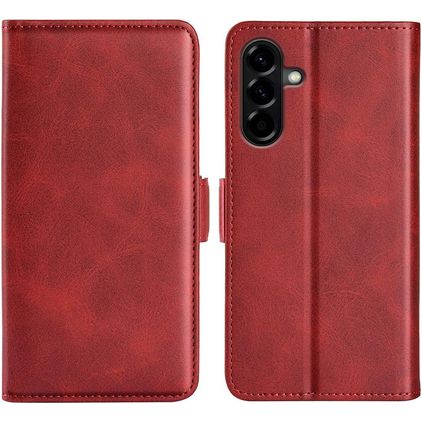 Mobigear Slim Magnet Samsung Galaxy A57 Hoesje Bookcase Portemonnee - Rood