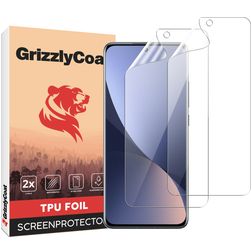 GrizzlyCoat Xiaomi 12 Hydrogel TPU Screenprotector - Case Friendly + Installatie Frame (2-Pack)