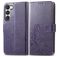 Mobigear Clover Samsung Galaxy A54 Hoesje Bookcase Portemonnee - Paars