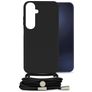 Mobilize Lanyard Gelly Samsung Galaxy A15 Flexibel TPU Hoesje met koord - Zwart