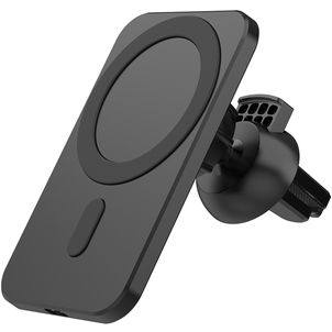 Mobigear ColorCharge MagSafe Telefoonhouder Auto Ventilatierooster Magnetisch Universeel - Zwart