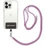 Mobigear Lanyard Universeel Telefoonkoord Verstelbaar - Wit / Blauw / Magenta