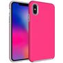 Mobigear Antislip iPhone XS Max Hoesje Hardcase Backcover Shockproof - Magenta