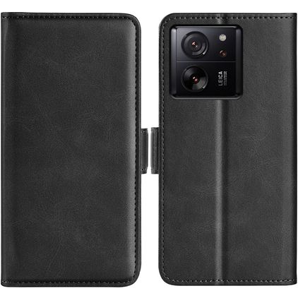 Mobigear Slim Magnet Xiaomi 13T Pro Hoesje Bookcase Portemonnee - Zwart