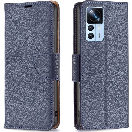 Mobigear Wallet Xiaomi 12T Pro Hoesje Bookcase Portemonnee - Blauw