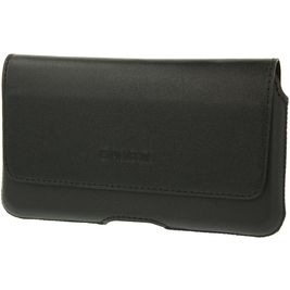 Valenta Durban Echt Leer Broekriemhoesje (max 16,7 cm x 8 cm) - Riemtasje - Holster - Zwart