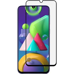 Mobigear Premium Samsung Galaxy M21 Glazen Screenprotector - Case Friendly - Zwart