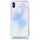 Mobigear Design iPhone XS Max Hoesje Flexibel TPU Backcover - Paarse Bloem