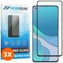 Mobigear Premium OnePlus 8T Glazen Screenprotector - Case Friendly - Zwart (3-Pack)