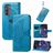 Mobigear Butterfly Motorola Edge (2022) Hoesje Bookcase Portemonnee - Blauw