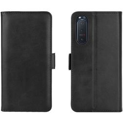 Mobigear Slim Magnet Sony Xperia 5 II Hoesje Bookcase Portemonnee - Zwart