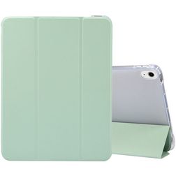 Mobigear Tri-Fold Gel iPad Air 5 (2022) Hoes TPU,Kunstleer Bookcase + Stylus Houder - Groen