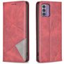 Mobigear Rhombus Slim Nokia G42 Hoesje Bookcase - Rood