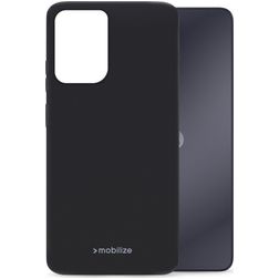 Mobilize Rubber Gelly Motorola Moto G04 Hoesje Flexibel TPU Backcover - Matt Black