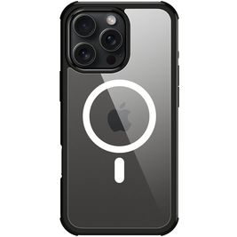 Valenta Full Cover iPhone 16 Pro Max MagSafe Hoesje Gehard Glas Backcover Shockproof - Zwart