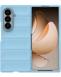 Mobigear Bumpy Samsung Galaxy Z Fold 8 Ultra Hoesje Flexibel TPU Backcover - Blauw