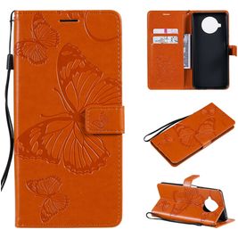 Mobigear Butterfly Xiaomi Mi 10T Lite Hoesje Bookcase Portemonnee - Oranje