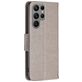 Mobigear Butterfly Samsung Galaxy S24 Ultra Hoesje Bookcase Portemonnee - Grijs