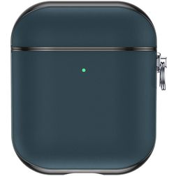 Valenta Snap Apple AirPods 1 Hoesje Echt Leer - Blauw