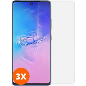 Mobigear Samsung Galaxy S10 Glazen Screenprotector - Case Friendly (3-Pack)