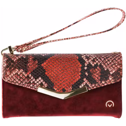 Mobilize Gelly Velvet iPhone XR Hoesje Uitneembare 2in1 Clutch - Red Snake