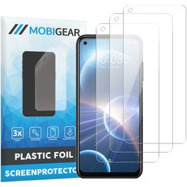 Mobigear HTC Desire 22 Pro Screenprotector Folie - Case Friendly (3-Pack)