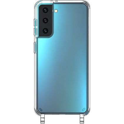Mobigear Mix & Match Doorzichtig Samsung Galaxy S21 FE Flexibel TPU Hoesje met koord - Transparant
