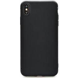 Xccess Invisible Thin iPhone XS Max Hoesje Flexibel TPU Extra Dun Backcover - Zwart