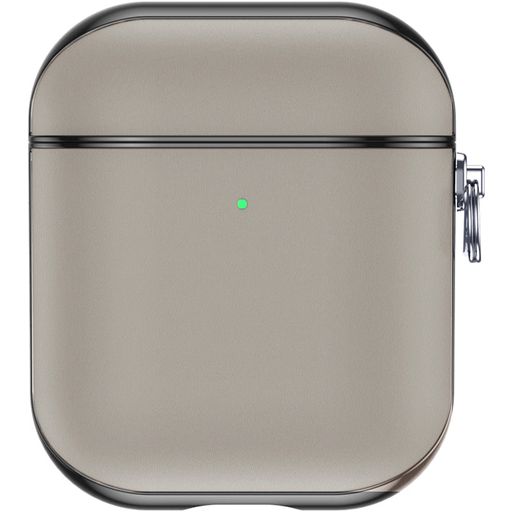 Valenta Snap Apple AirPods 2 Hoesje Echt Leer - Grijs