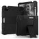 Mobigear ShieldStand iPad Air 5 (2022) Hoes Hard Kunststof,Siliconen Backcover + Stylus Houder + Standaard - Zwart