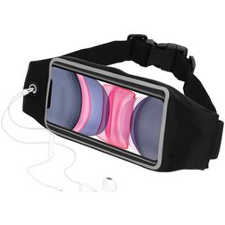 Mobiparts Comfort Fit Belt Telefoonhouder Hardlopen iPhone 11 Sport Hoesje Neopreen Heuptas - Zwart