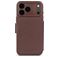 Decoded Detachable Wallet iPhone 17 Pro MagSafe Hoesje Echt Leer Uitneembare 2in1 Bookcase Portemonnee - Chocolate Brown
