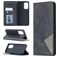 Mobigear Rhombus Slim Samsung Galaxy A52 Hoesje Bookcase - Zwart