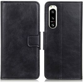Mobigear Classy Sony Xperia 5 IV Hoesje Bookcase Portemonnee - Zwart