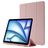 Mobigear Tri-Fold Gel iPad Air 11 Inch (2024) Hoes TPU,Kunstleer Bookcase + Stylus Houder - Roze