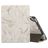 Mobigear Tri-Fold Marble iPad 6 (2018) Hoes Bookcase + Stylus Houder - Wit