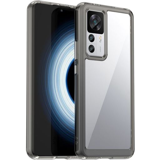 Mobigear Crystal Xiaomi 12T Pro Hoesje Hardcase Backcover - Transparant / Grijs