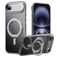 Mobigear Frosted Mag iPhone Air MagSafe Hoesje Hardcase Backcover met Standaard - Grijs