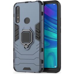 Mobigear Armor Ring Huawei P Smart Z Hoesje Hardcase Backcover Shockproof met Ringhouder - Marineblauw