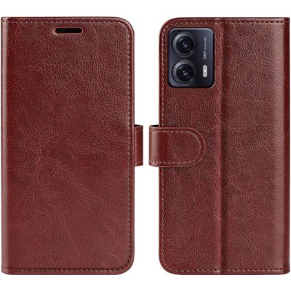 Mobigear Basic Motorola Moto G53 5G Hoesje Bookcase Portemonnee - Bruin