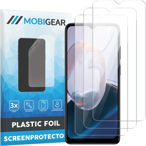 Mobigear Motorola Moto E22i Screenprotector Folie - Case Friendly (3-Pack)