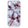 Mobigear Marble iPhone XS Max Hoesje Flexibel TPU Backcover - Paars
