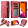 Caseme 008 iPhone 11 Hoesje Uitneembare 2in1 Bookcase Portemonnee - Rood