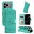 Mobigear Sunflower iPhone 17 Pro Max Hoesje Bookcase Portemonnee - Groen
