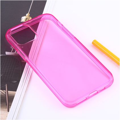 Mobigear Colors iPhone 11 Pro Hoesje Flexibel TPU Backcover - Roze