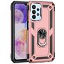 Mobigear Armor Ring Samsung Galaxy A23 Hoesje Hardcase Backcover Shockproof met Ringhouder - Roségoud