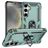 Mobigear Armor ring Samsung Galaxy S25 Plus Hoesje Hardcase Backcover Shockproof met Ringhouder - Groen