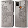 Mobigear Mandala Xiaomi Redmi 9C Hoesje Bookcase Portemonnee - Grijs