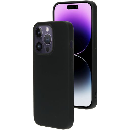 Mobiparts iPhone 14 Pro Siliconen Hoesje Backcover - Zwart